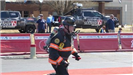 Firefighter Running in the Challenge 1