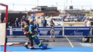 Blue Team Firefighter Hauling a Rescue Dummy 3