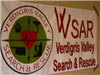 Verdigris Valley Search and Rescue Team Banner